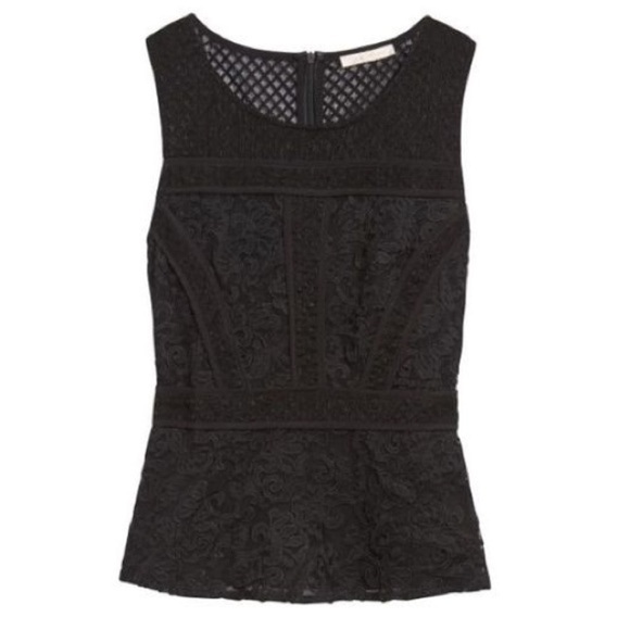 Skies Are Blue Tops - Skies Are Blue Ramilah Peplum Blouse black women’s petite XS